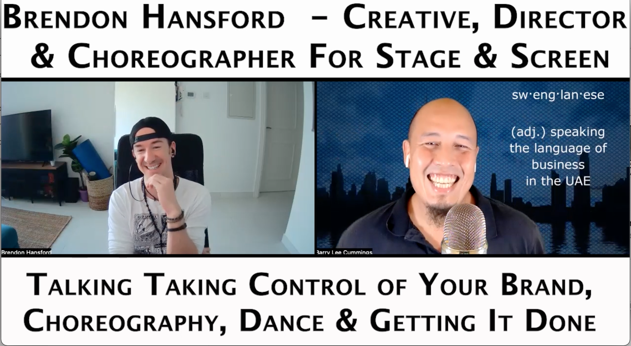 Episode 74 – Brendon Hansford – Creative, Director & Choreographer for stage and screen